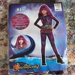 Disney Descendants 2 Mal Costume - Purple and Black 10/12